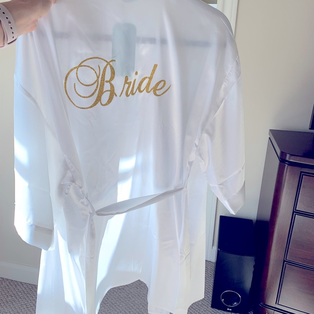 Bride silk robe - New